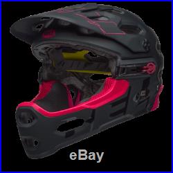 Bell Helmet Super 3r Mips Matte Gloss Black/cherry Medium All Mountain
