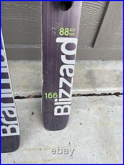 Blizzard Brahma 88 Skis 166 CM Marker Bindings