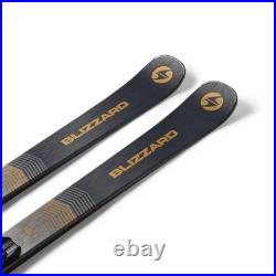 Blizzard Stormbird 7.7 Men's Frontside Skis, Black/Gold, 160cm with TPC 11 DEMO Bi