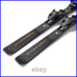Blizzard Stormbird 7.7 Men's Frontside Skis, Black/Gold, 160cm with TPC 11 DEMO Bi