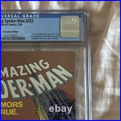 Brand AMAZING SPIDERMAN252 SSTAND CGC 96 WHITE PAGES 1ST G2U