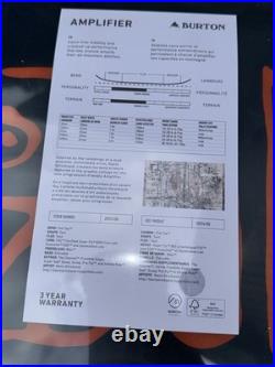 Burton Amplifier All-Mountain Snowboard. BRAND NEW