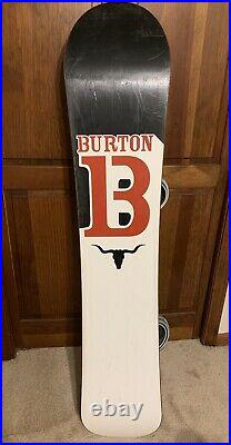 Burton Bullet Custom Mens 152cm Snowboard with Custom Bindings Good Condition