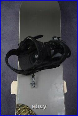 Burton Custom 60 1/2 Snowboard Size 160 CM With Ride Large Bindings