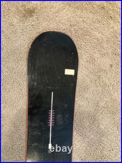 Burton Fix 152cm Snowboard 52mg All Mountain Freestyle Black Pink Men's Women's