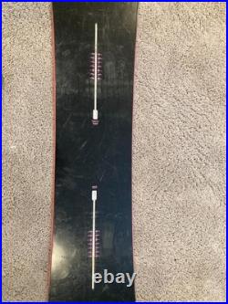 Burton Fix 152cm Snowboard 52mg All Mountain Freestyle Black Pink Men's Women's