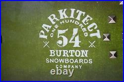 Burton Parkitect Snowboard Size 154 CM With Burton Mission Large Bindings