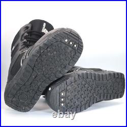 Burton Snowboard Boots Mens 9 Black Invader Lace Up All Mountain Winter Sports