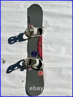 Burton Snowboard Custom 158cm with Cartel Large Bindings and Board Bag