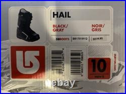 Burton Snowboards Hail Boots Black/Gray Size 10 2008 Great Condition Burton Snowboards Hail Boots Black/Gray Size 10 2008 Great Condition