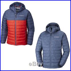 COLUMBIA Powder Lite Outdoor Insulated Warm Down Jacket Hooded Mens All Size New