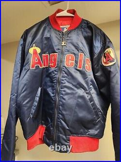 California Angels MLB Starter 80s Satin Bomber Jacket Size XL Mint Tony Mattia