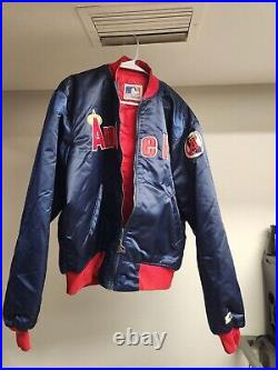 California Angels MLB Starter 80s Satin Bomber Jacket Size XL Mint Tony Mattia