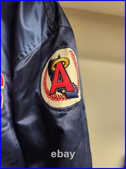 California Angels MLB Starter 80s Satin Bomber Jacket Size XL Mint Tony Mattia