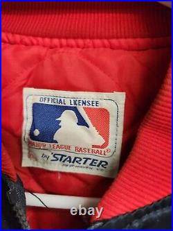 California Angels MLB Starter 80s Satin Bomber Jacket Size XL Mint Tony Mattia