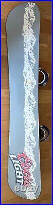 Coors Light K2 Snowboard with Burton Bindings (size Large) NEVER BEEN USED