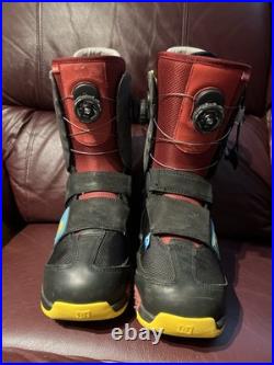 DC Men's Status 2012 Demo Snowboard Boots Maroon Black Aerotech- US Size 10 RARE