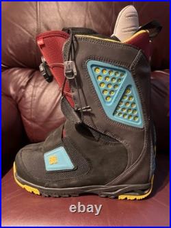 DC Men's Status 2012 Demo Snowboard Boots Maroon Black Aerotech- US Size 10 RARE