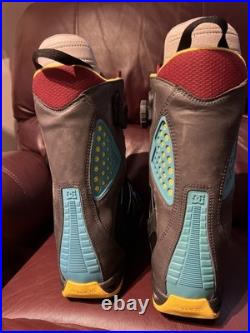 DC Men's Status 2012 Demo Snowboard Boots Maroon Black Aerotech- US Size 10 RARE