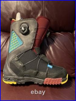 DC Men's Status 2012 Demo Snowboard Boots Maroon Black Aerotech- US Size 10 RARE