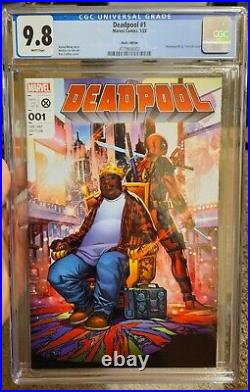 Deadpool #1 Marvel 2023 Biggie Notorious BIG Hustl variant Comic 9.8 CGC MINT