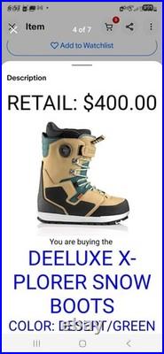 Deluxe XPLOROR size 11 snowboard boots new with box