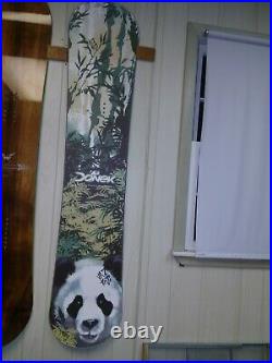 Donek Knapton Twin Snowboard 154 Panda rare US made great shape wide carver
