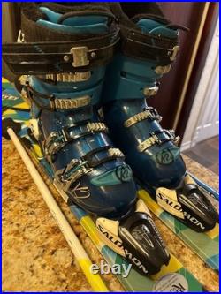 Elan Kicker 145 cm 145 cm skis, Adj. Bindings, K2 Boots, poles Package