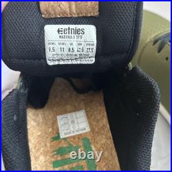 Etnies Michelin Sole Olive Canvas Sneakers Men's Mint Unisex UK8 US9 Etnies Michelin Sole Olive Canvas Sneakers Men's Mint Unisex UK8 US9