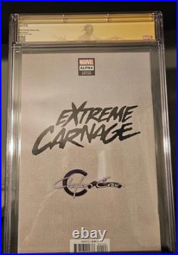 Extreme Carnage Alpha #1 SIGNED BY CLAYTON CRAIN CGC 9.8 VIRGIN VARIANT