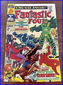 Fantastic Four #5 v. 01 (King-Size)? Pedigree withCOA MARVEL KEY? 9.0