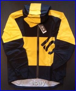 Five Ten All Mountain RAIN Dry Jacket Black / Hazy Yellow Size Large