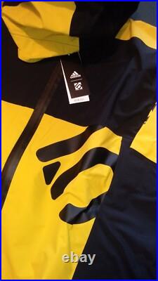 Five Ten All Mountain RAIN Dry Jacket Black / Hazy Yellow Size Large