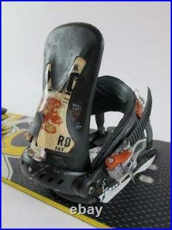 Forum RARE Authentic Devun Walsh XL 159cm Bee Snowboard & Ride Tomcat Bindings