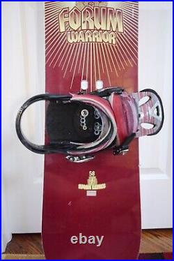Forum Warrior Snowboard Size 158 CM With Large Bindings