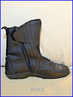 Gaerne Men's Black Leather Motorcycle Boots US Size 13 Italy mint condition