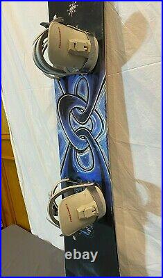 Gnu Carbon High Beam 156cm Twin-Tip All-Mtn Snowboard withRIDE Preston LS Bindings