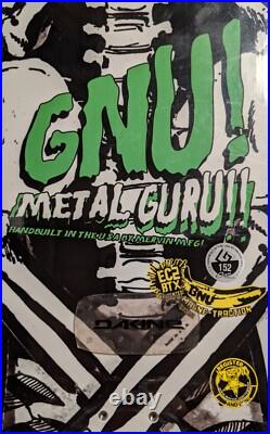 Gnu Metal Guru EC2 BTX 152 True Twin All Mountain Freestyle Skeleton