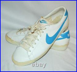 HTF Authentic VINTAGE 1981 NIKE ALL COURT Leather Tennis Shoes 10.5 MINT Taiwan