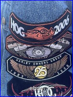 Harley Davidson 105TH Year Anniversary Snap Denim Jean Jacket 2XL 2007 MINT