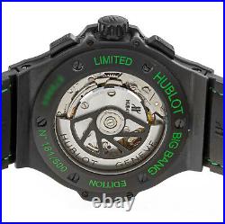 Hublot 301. CI. 1190. GR Big Bang 44mm All Black Green Limited Edition MINT Watch
