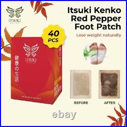 Itsuki Kenko Red Pepper & Herbal Foot Pads Patch Detoxifying (10 BOX)