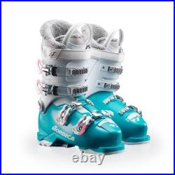 Junior All-Mountain Touring Ski Boots, Warm & Comfortable, 4 Buckles, Light Blue