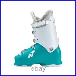 Junior All-Mountain Touring Ski Boots, Warm & Comfortable, 4 Buckles, Light Blue