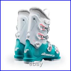 Junior All-Mountain Touring Ski Boots, Warm & Comfortable, 4 Buckles, Light Blue