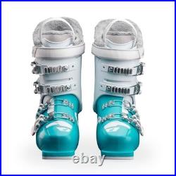 Junior All-Mountain Touring Ski Boots, Warm & Comfortable, 4 Buckles, Light Blue