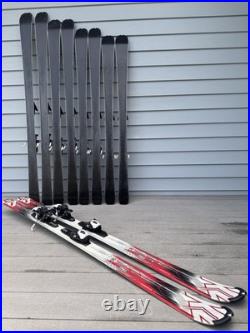 K2 AMP STRIKE SKIS with SALOMON LITHIUM 10 BINDINGS GREAT CONDITION ALL SIZES