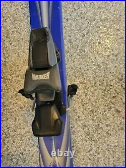 K2 Reflex Skis 168cm with Marker M28V Twin Cam Bindings Sportube Travel Case