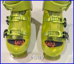 K2 Spyne 110 Ski Boots Mondo 26.5/8.5 110 Flex Neon Green Used