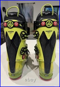 K2 Spyne 110 Ski Boots Mondo 26.5/8.5 110 Flex Neon Green Used